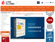 Tablet Screenshot of lacasadellabibbia.it